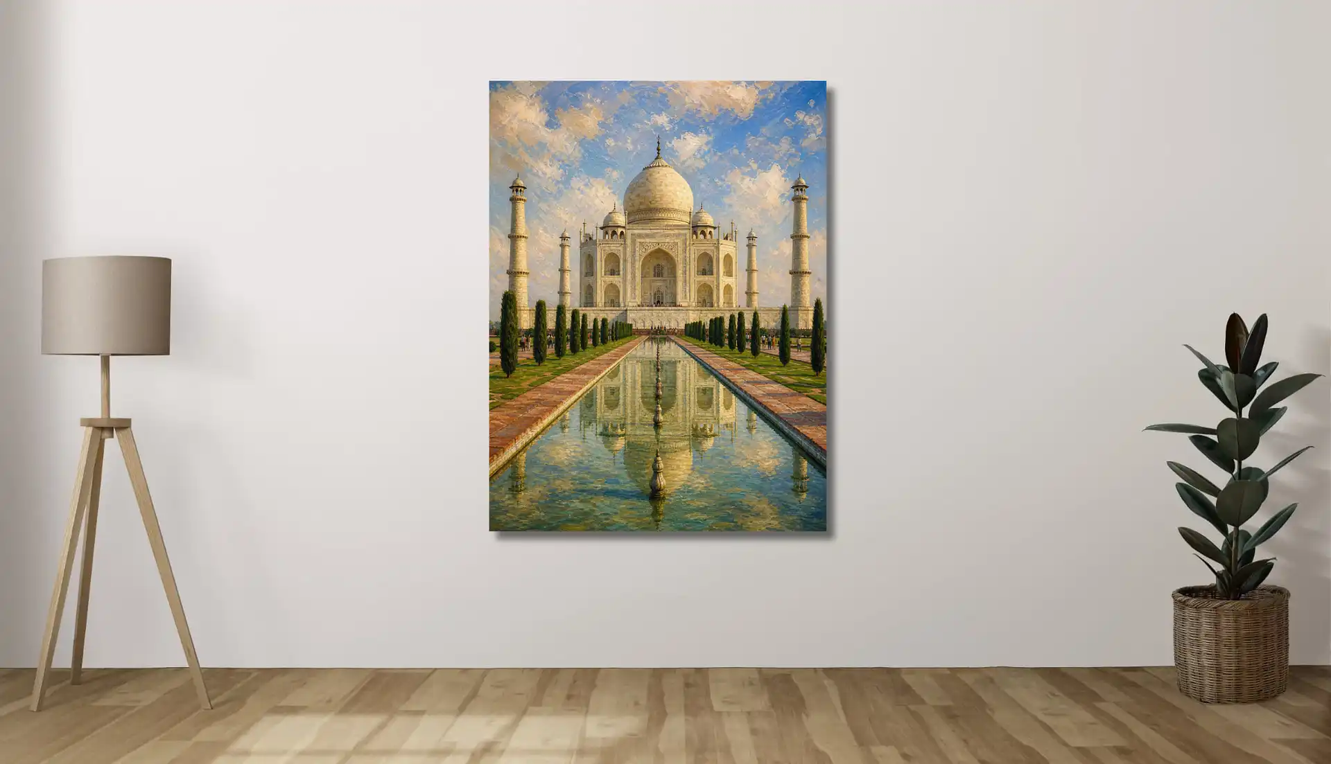 Taj Mahal a Szív Palotája - Vászonkép mockup